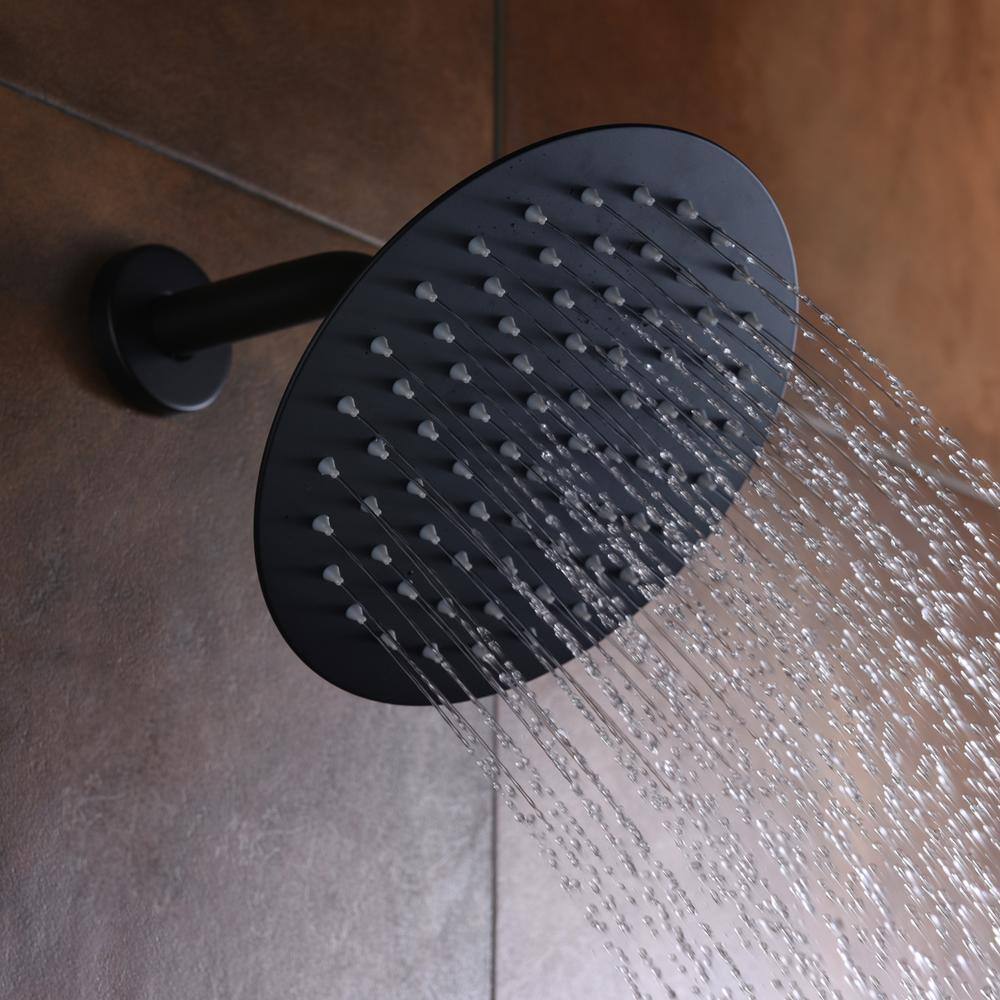 SUMERAIN Single Handle 1-Spray Shower Faucet 1.8GPM Pressure Balance Matte Black