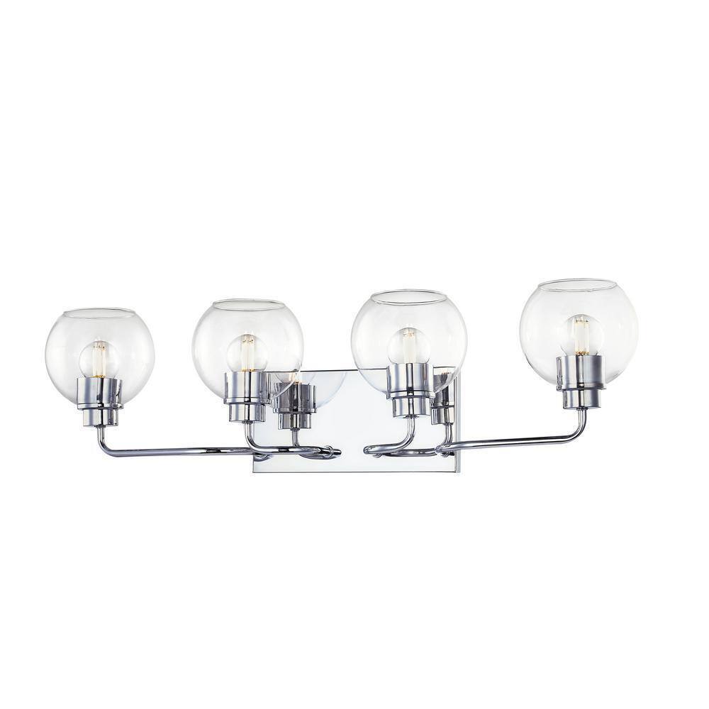 Hampton Bay Vista Heights 4 Light Polished Chrome Vanity Light HD-1862CH