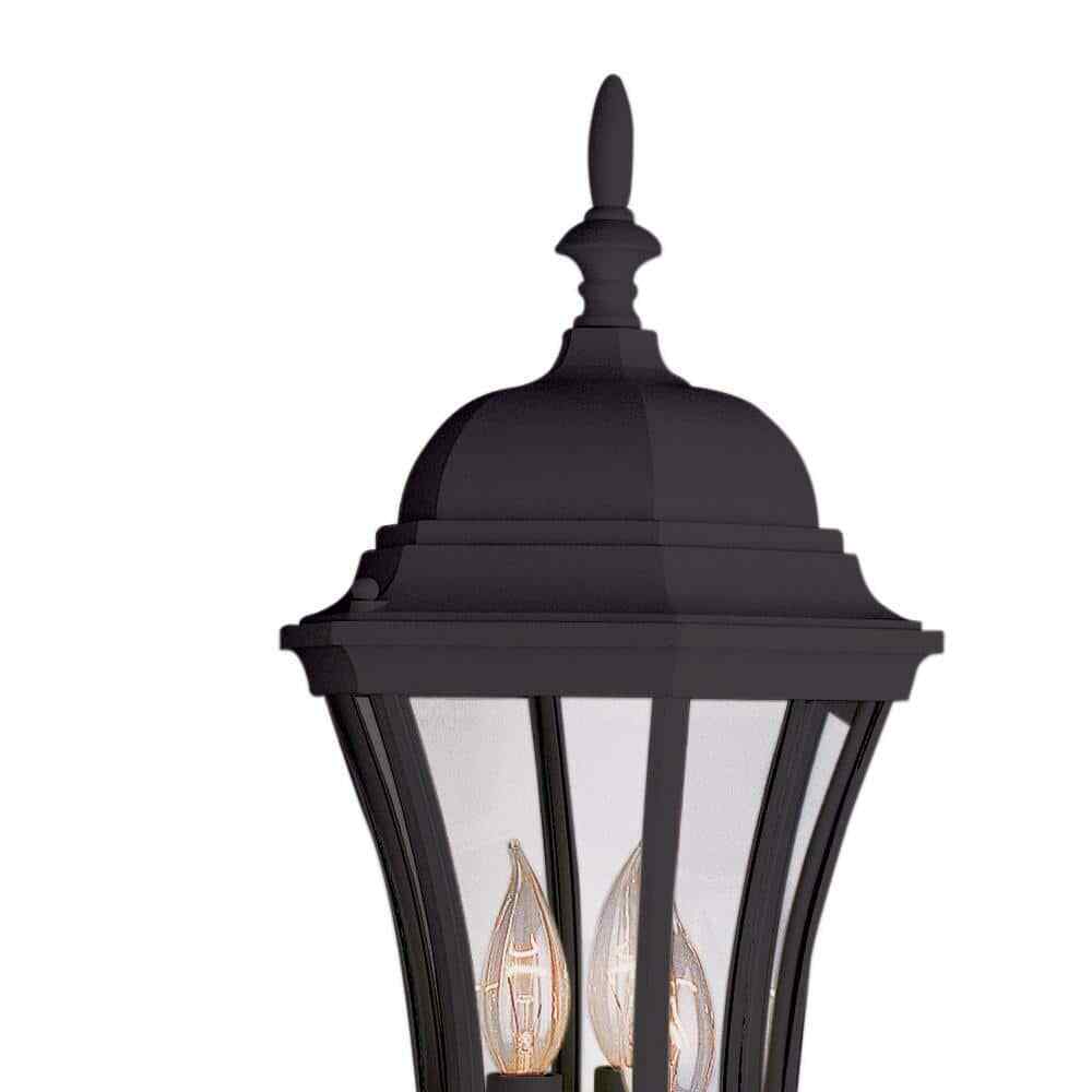 Bel Air Lighting Burlington 3-Light Black Coach Outdoor Wall Light Fixture