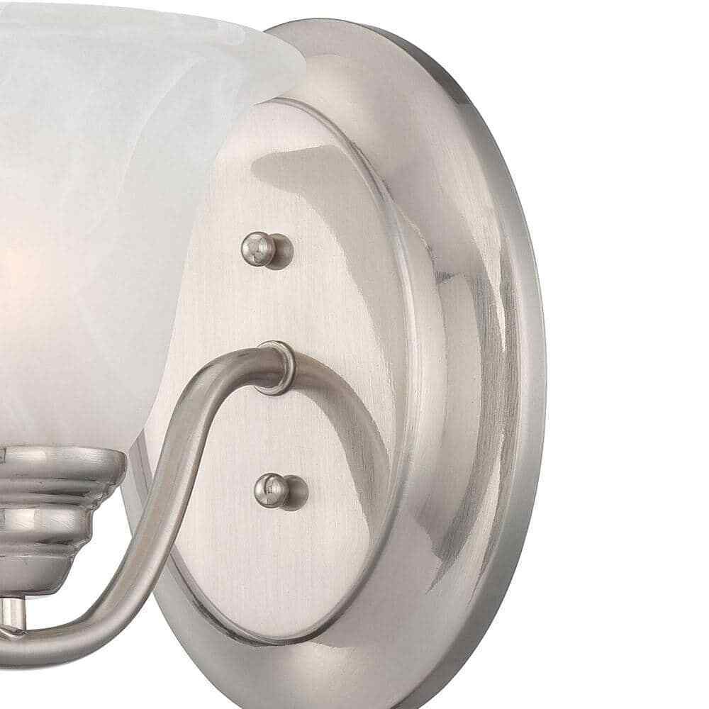 Volume Lighting Trinidad 1-Light Indoor Brushed Nickel Wall Mount Sconce