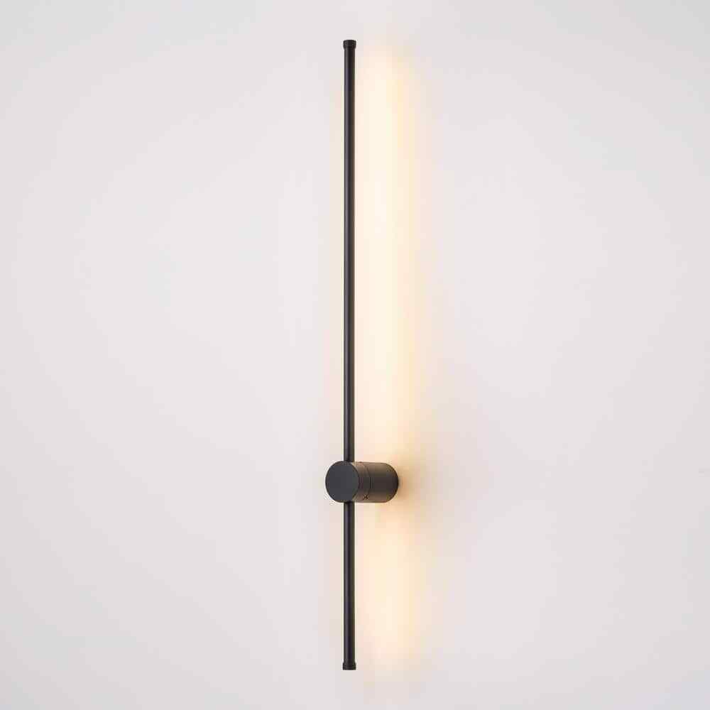 RRTYO Ronan 34.6 in. Black Warm Light LED Linear Sconce Vanity LIght
