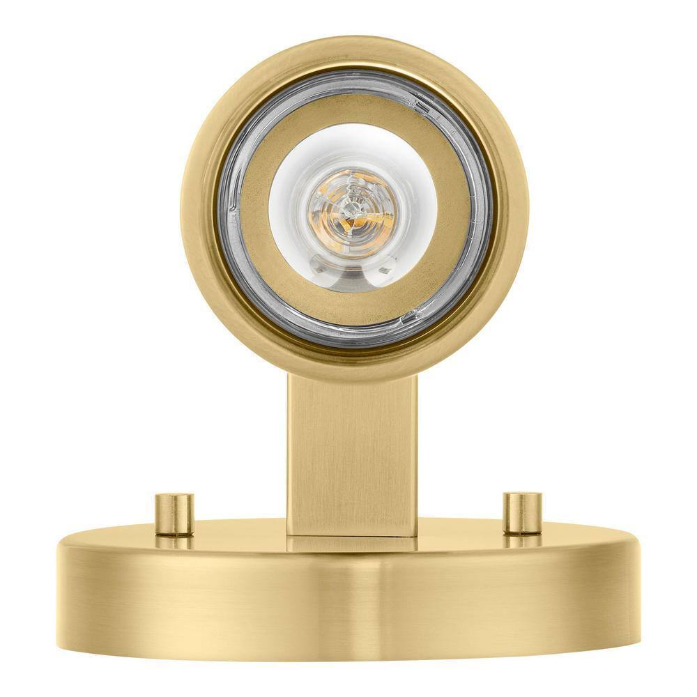 Hampton Bay Loveland 1-Light Brass Indoor Wall Sconce Light Fixture