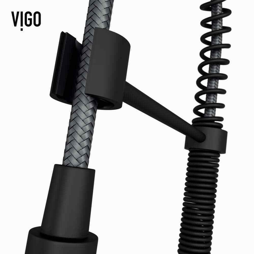 VIGO Edison Single Handle Pull-Down Sprayer Kitchen Faucet w/ Touchless Sensor