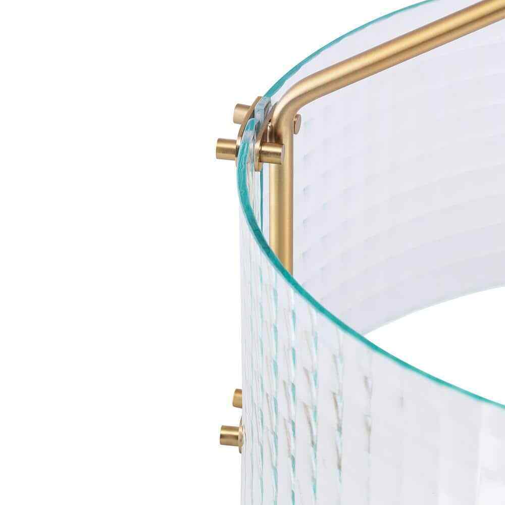 Home Decorators Collection Westlyn 15 in. 3-Light Brushed Brass Semi-Flush Mount