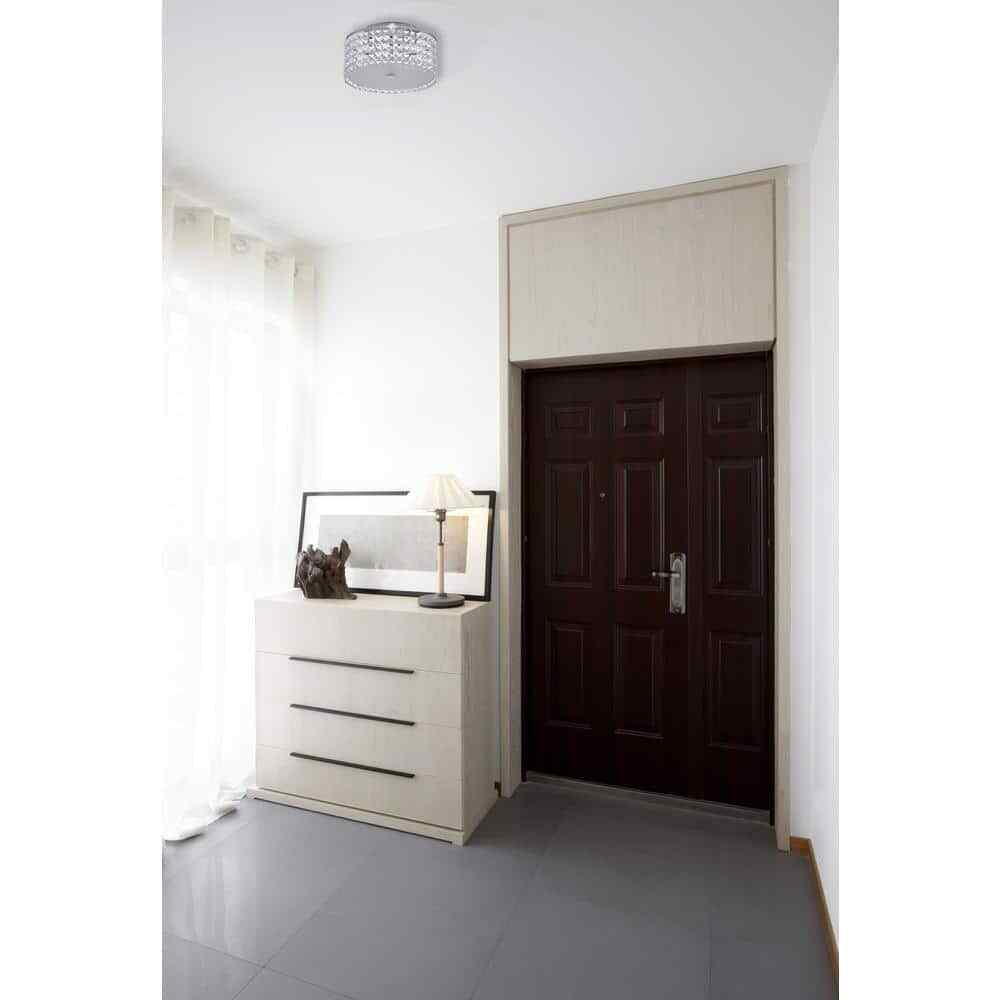 BAZZ Glam Cobalt 3-Light Brushed Chrome Ceiling Light PL3413CC