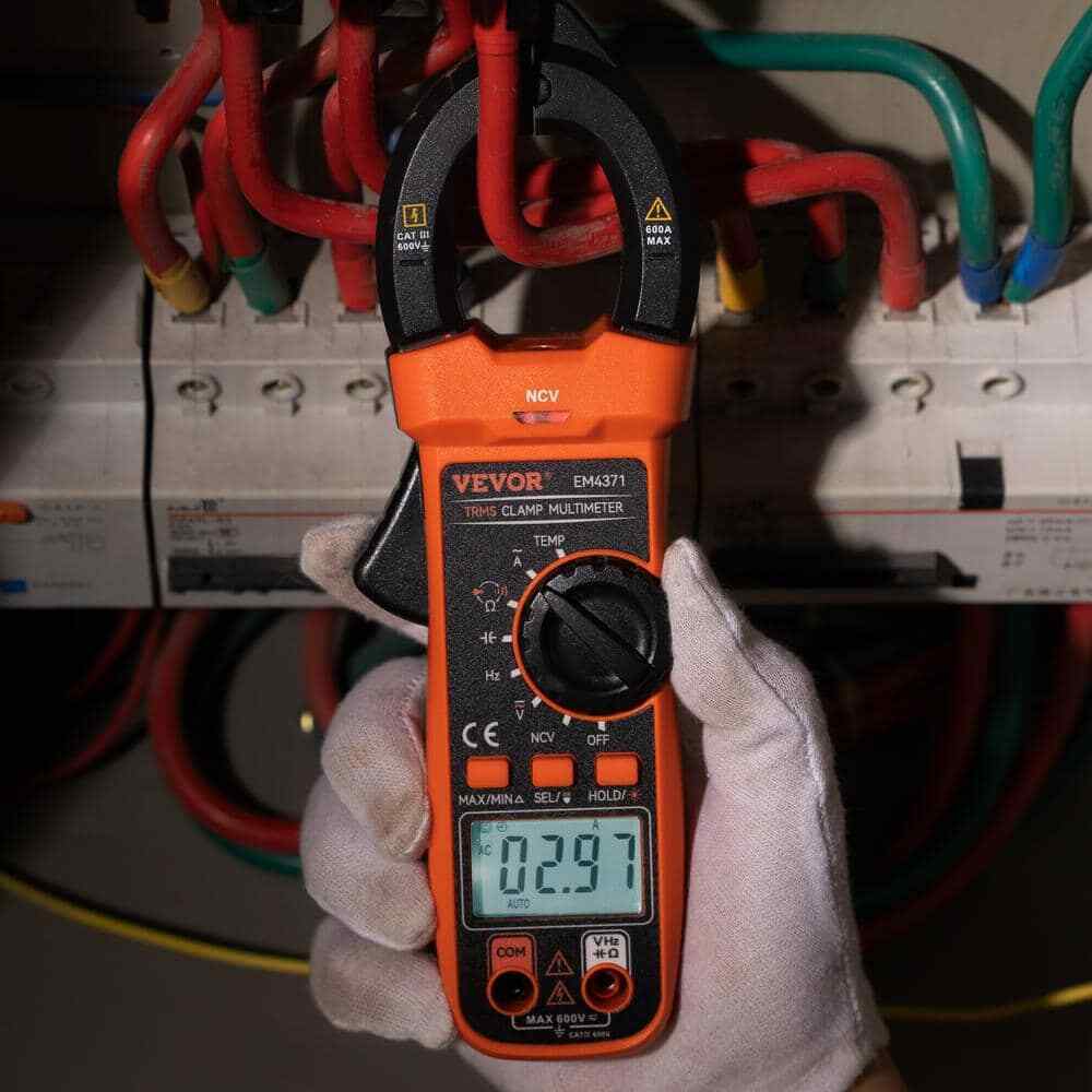 VEVOR 600 Amp Digital Clamp Meter DC/AC Multimeter True RMS Auto Ranging