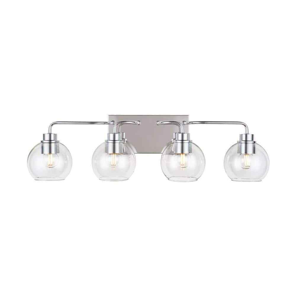 Hampton Bay Vista Heights 4 Light Polished Chrome Vanity Light HD-1862CH