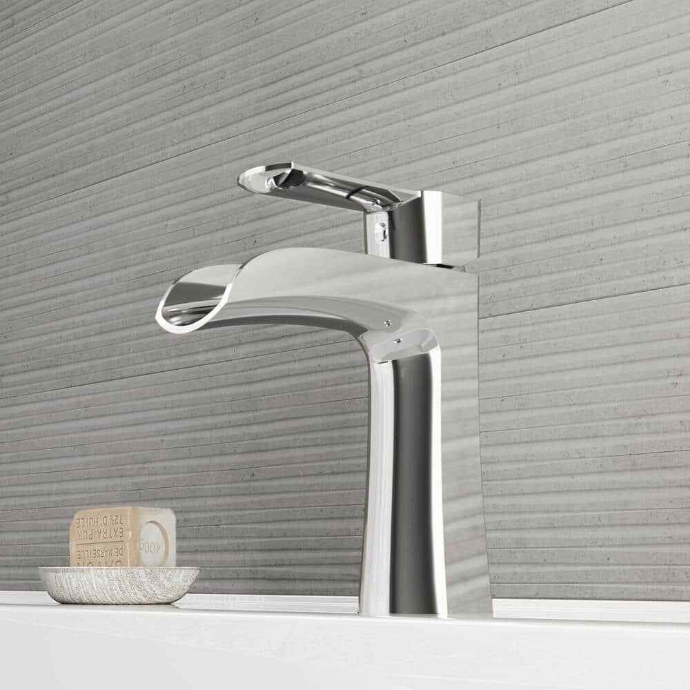 VIGO Paloma Single Handle Single-Hole Bathroom Faucet in Chrome VG01041CH