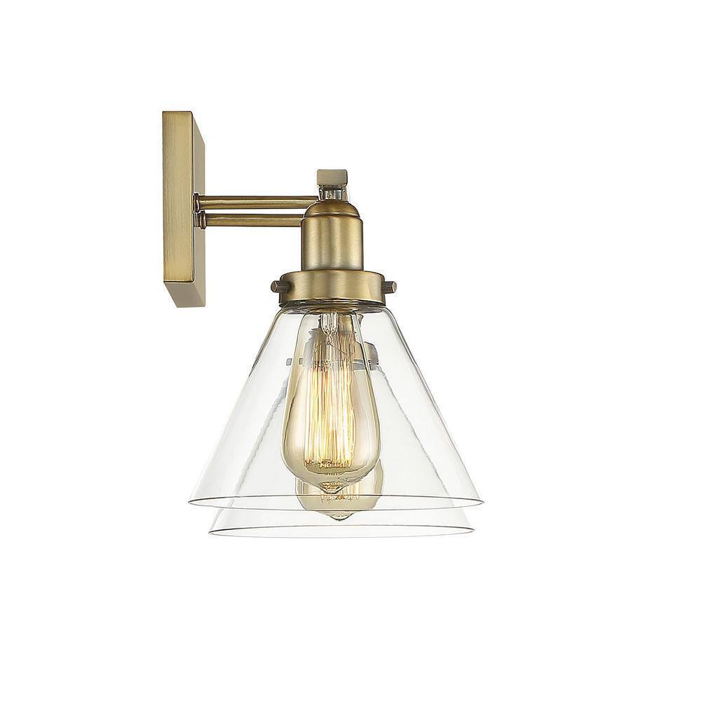 Savoy House Drake 17.75 in. 2-Light Warm Brass Bathroom Vanity 8-9130-2-322