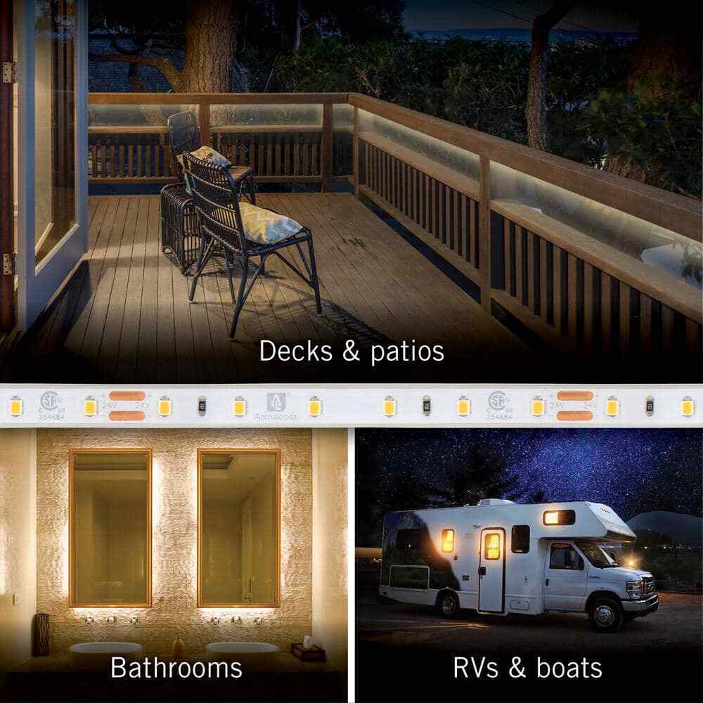 Armacost Lighting RibbonFlex Pro 24-Volt White Outdoor IP67 LED Tape Light