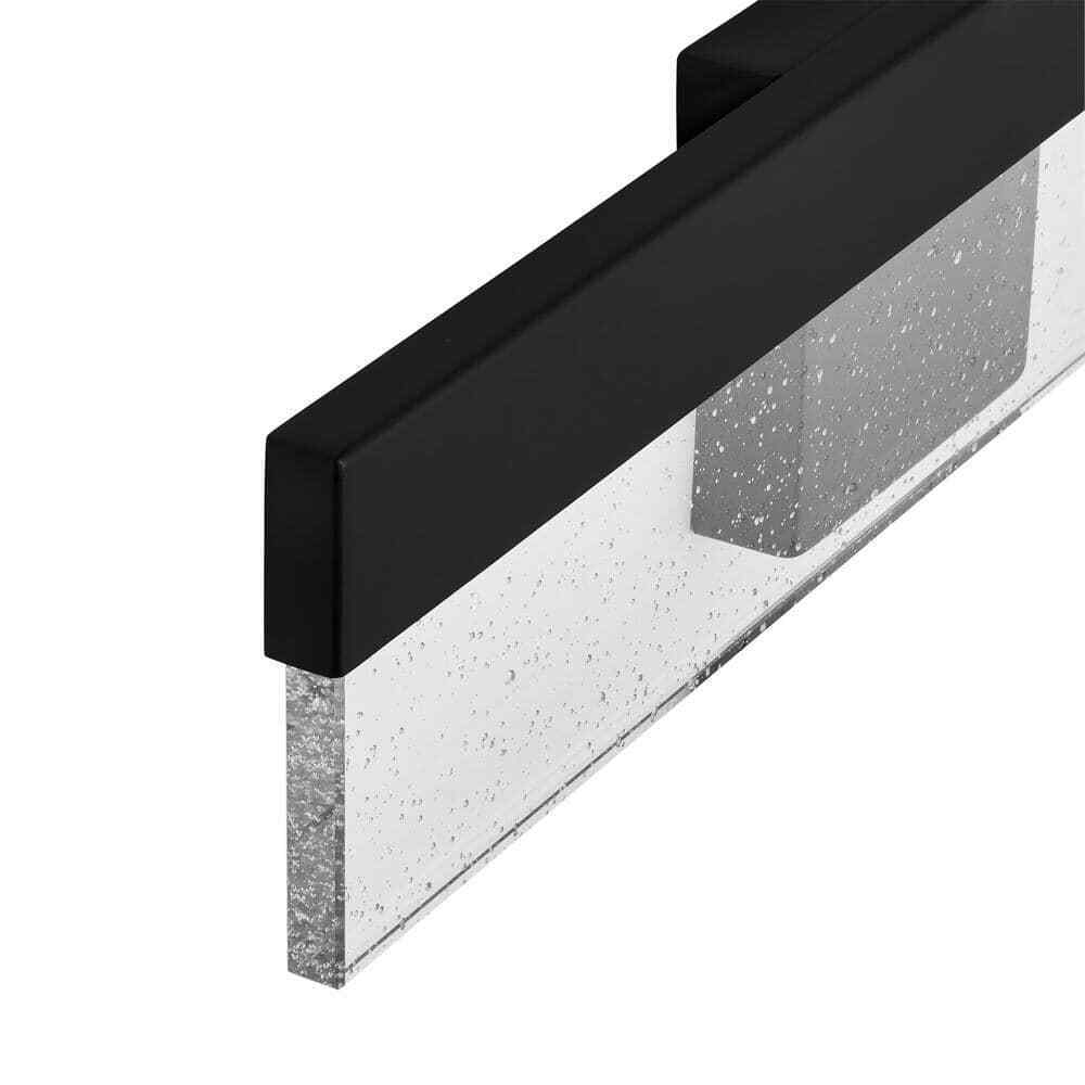 Hampton Bay Havelock 22.7 in. Black Integrated LED Bathroom Vanity Light Bar