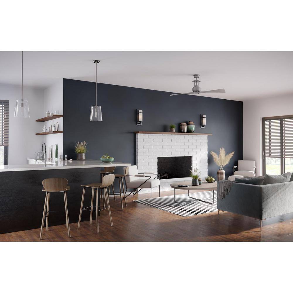 Progress Lighting Clarion 1-Light Polished Nickel Small Pendant