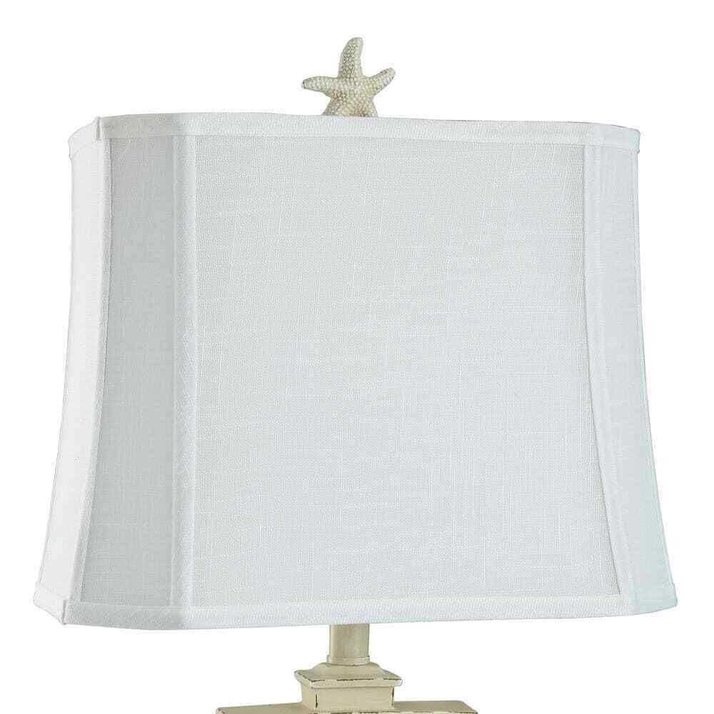 StyleCraft South Cove 33 in. Weathered Cream Table Lamp L317869DS