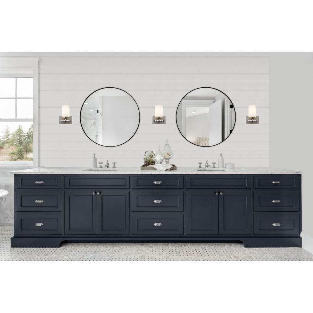 Bel Air Lighting Moonlight 1-Light Brushed Nickel Wall Sconce Light Fixture
