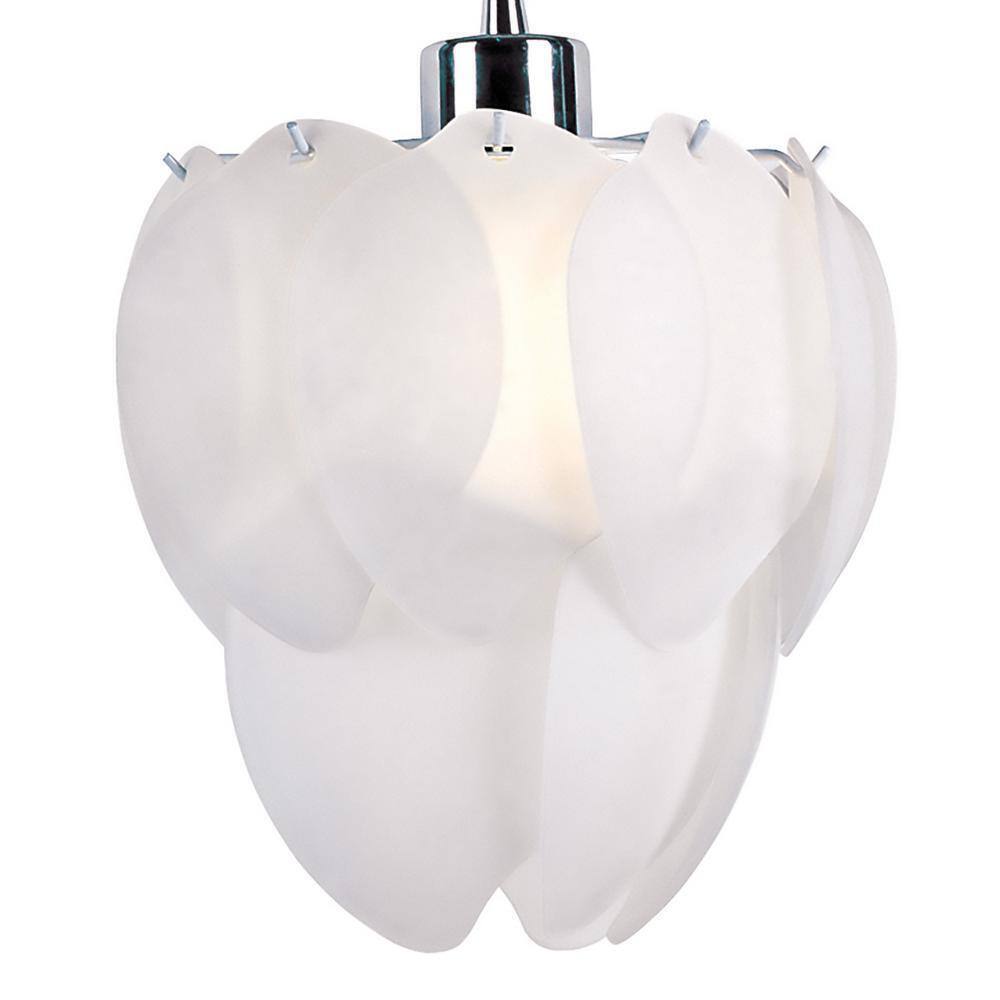 Bel Air Lighting Artichoke 1-Light Polished Chrome Pendant Light