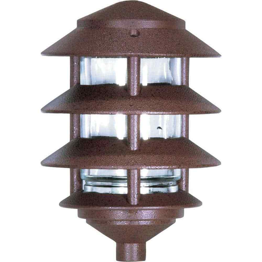 SATCO Nuvo Old Bronze Hardwired Water Resistant Path Light w/ No Bulbs Included