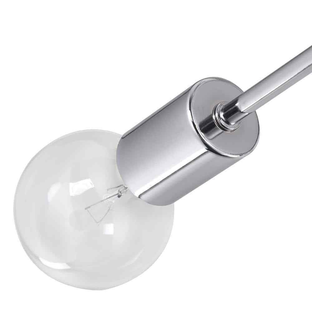RRTYO Taraji 24.01 in. 8-Light Semi Chrome Semi-Flush Mount