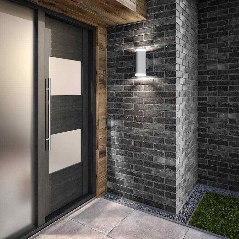 Artika Scintilly Gray Modern Outdoor Hardwired Light Wall Lantern Sconce