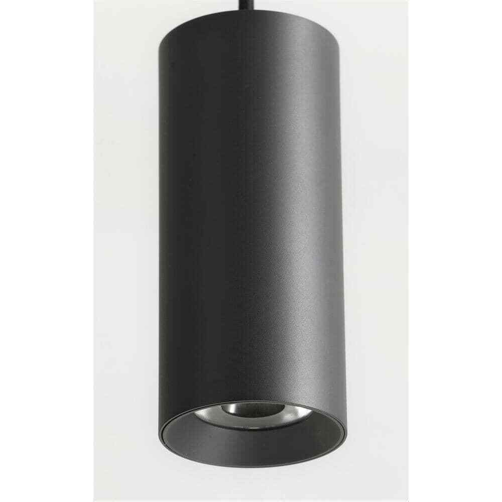Vidalite Egul Integrated LED Black Adjustable Cylinder Mini Pendant Matte Black