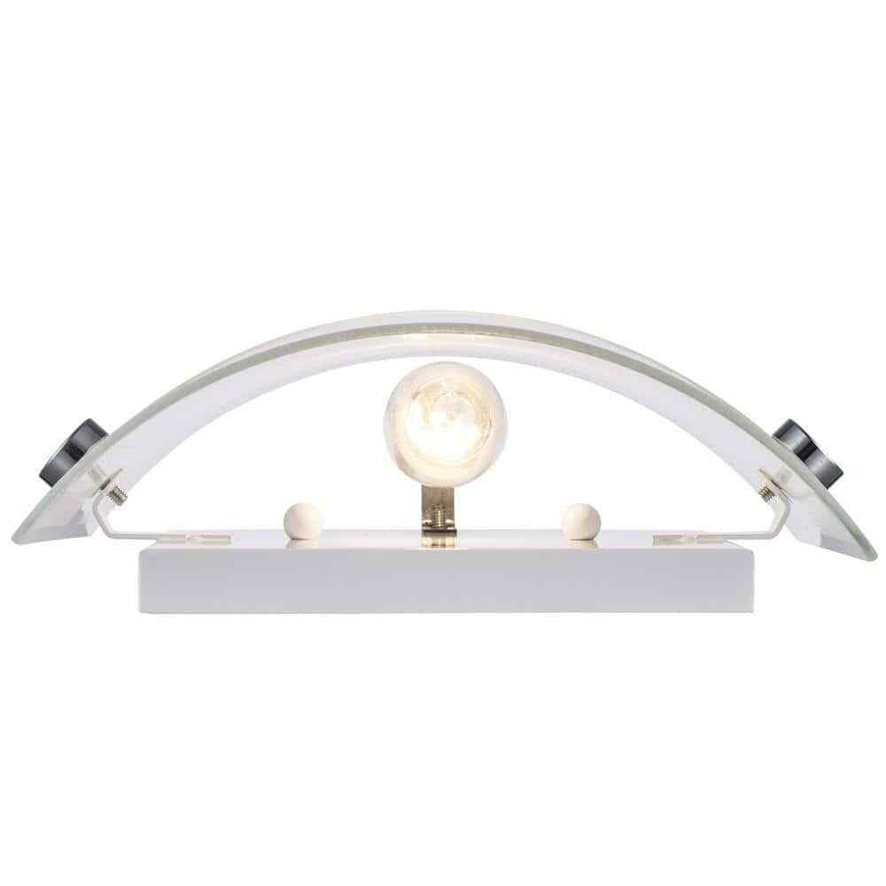Bel Air Lighting Morie Chrome Indoor Wall Sconce Light Fixture w/ Frosted Glass