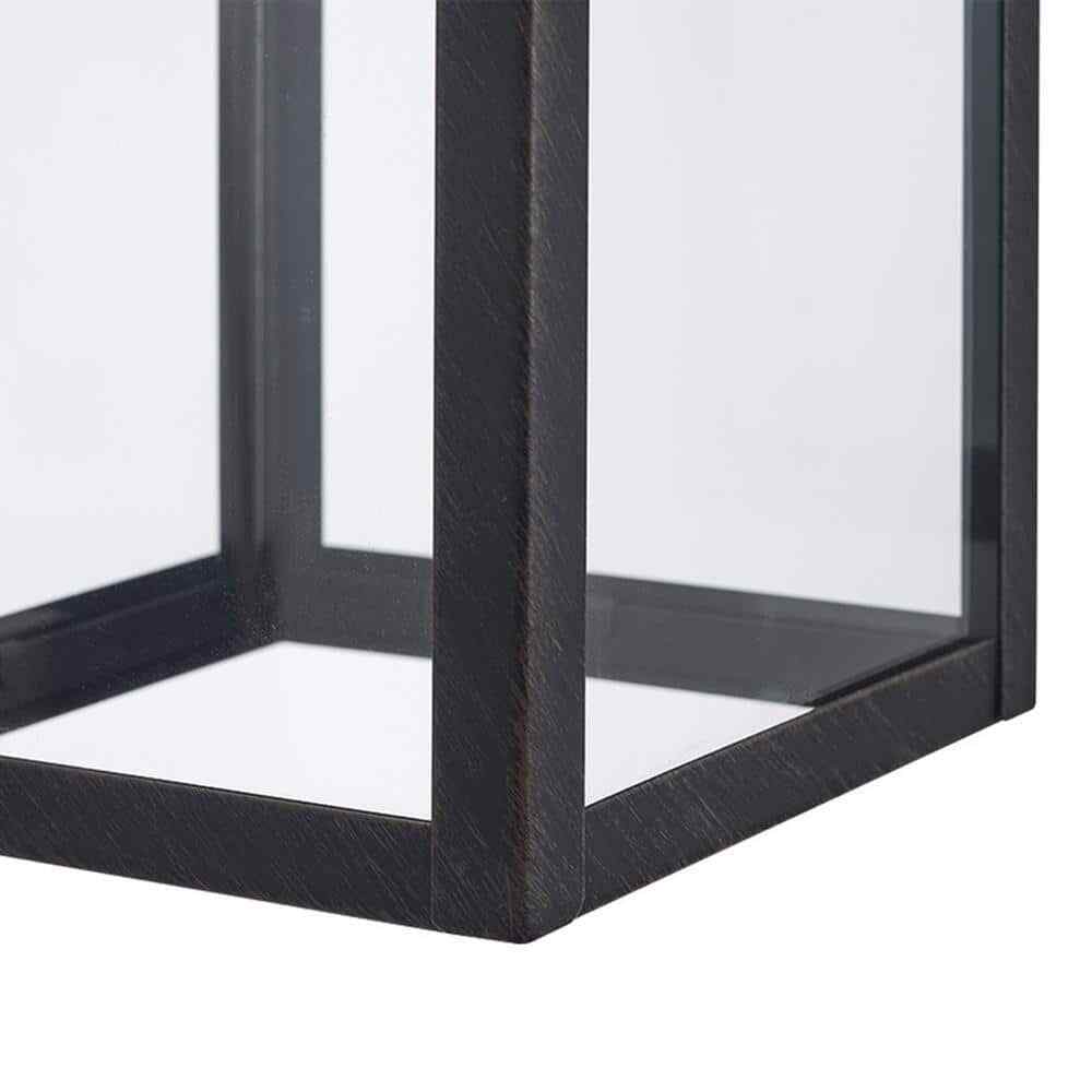 Globe Electric Bowery 1-Light Bronze Hardwired Outdoor Indoor Wall Lantern Sconc