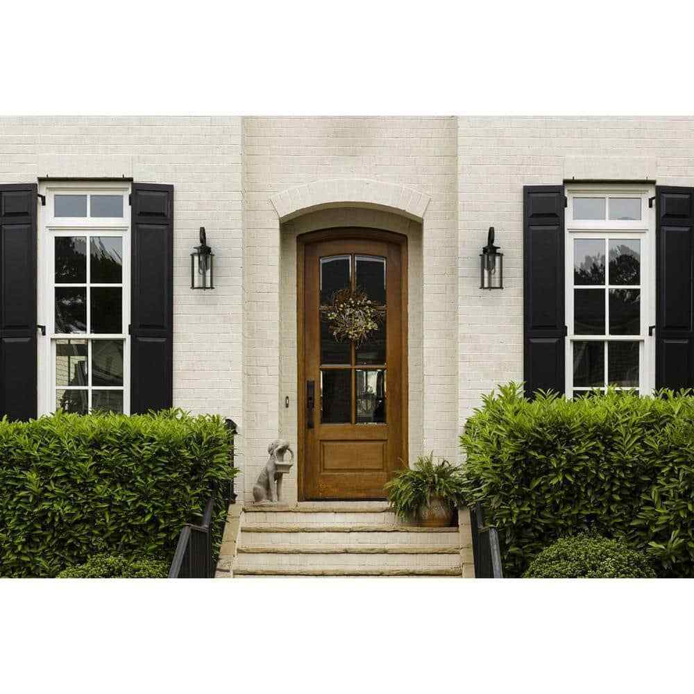 Progress Lighting Squire Collection 1-Light Black Outdoor Small Wall Lantern