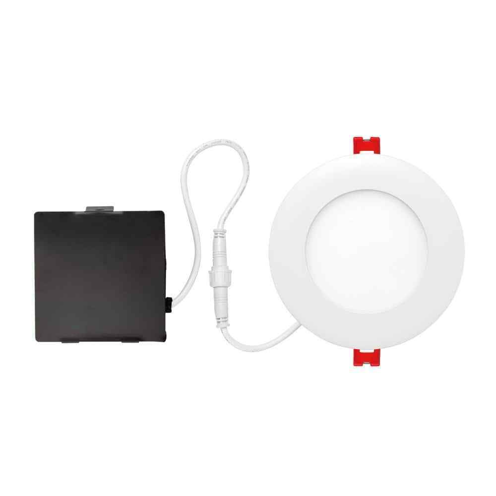Globe Electric Ultra Slim Series 4 in. White Integrated LED Recessed Kit