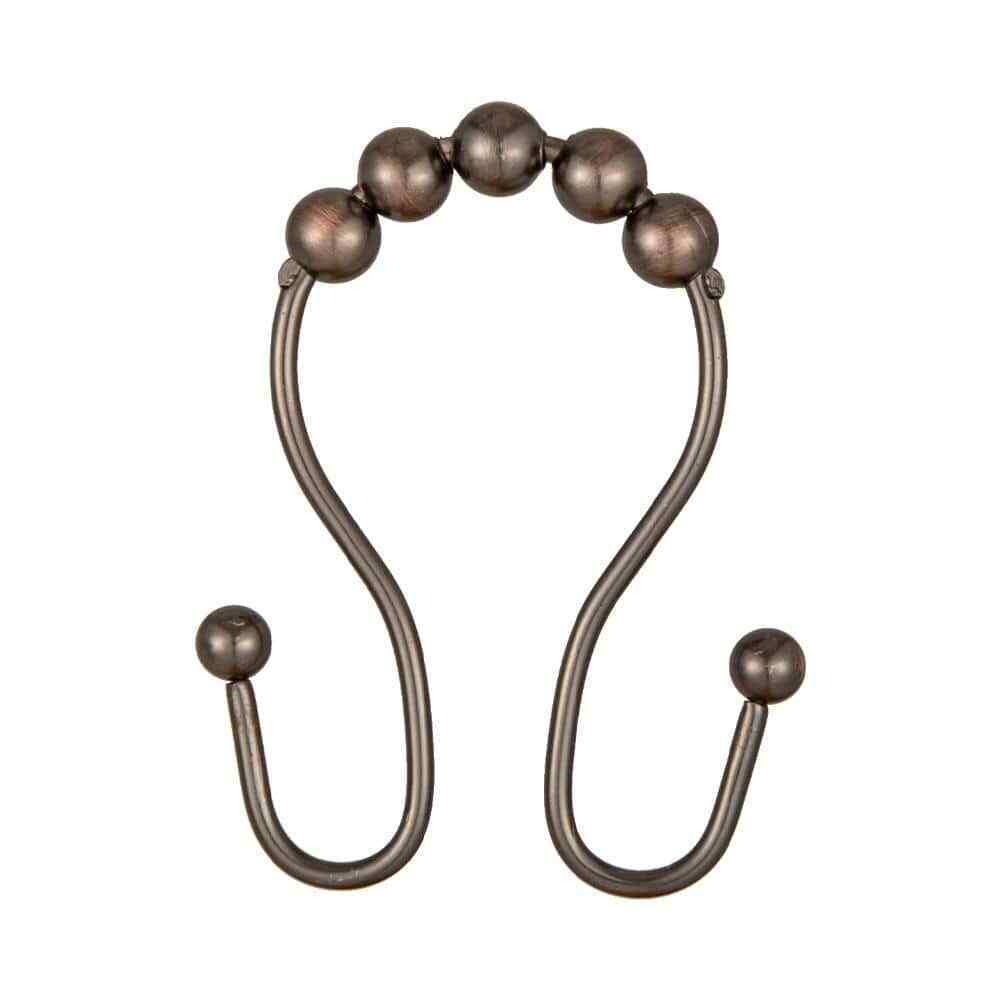 Utopia Alley Roller Ball Shower Curtain Rings Bathroom Stainless Rubbed Bronze