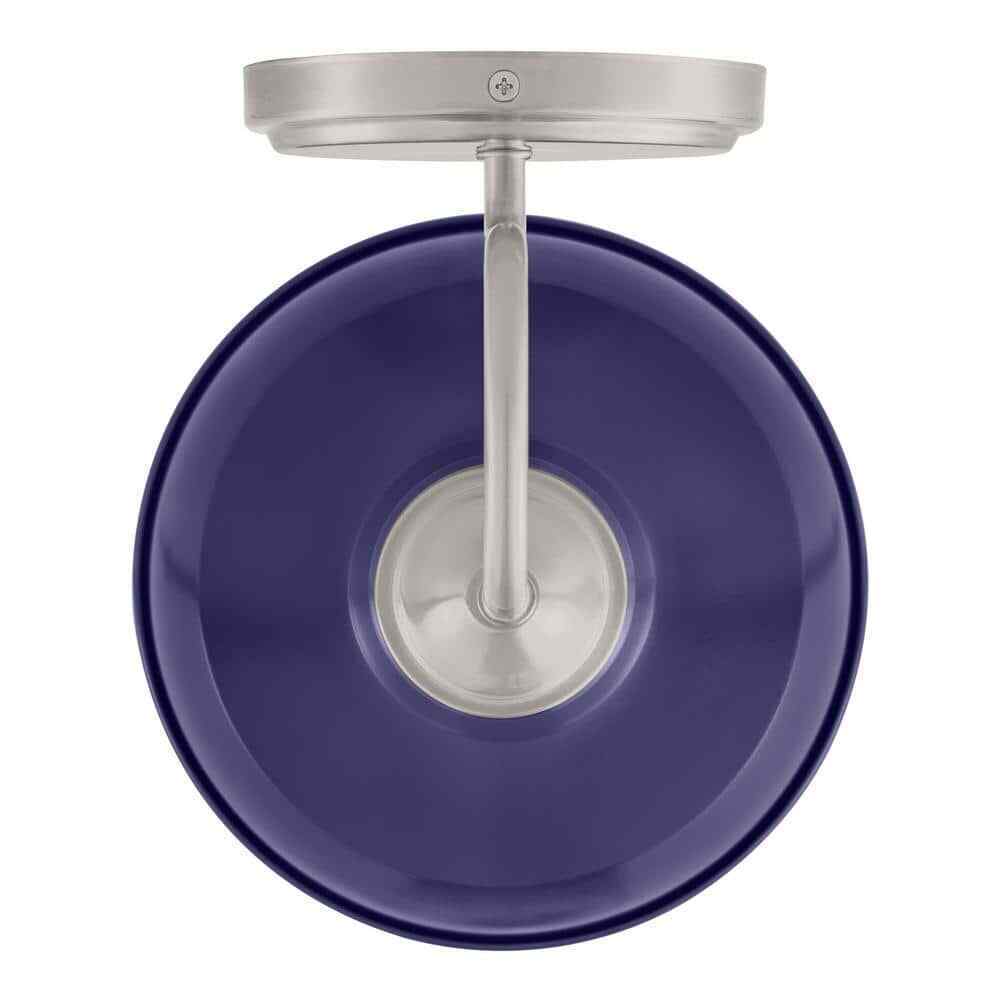 Hampton Bay Elmcroft 7.63 in 1-Light Brushed Nickel Modern Farmhouse Wall Sconce
