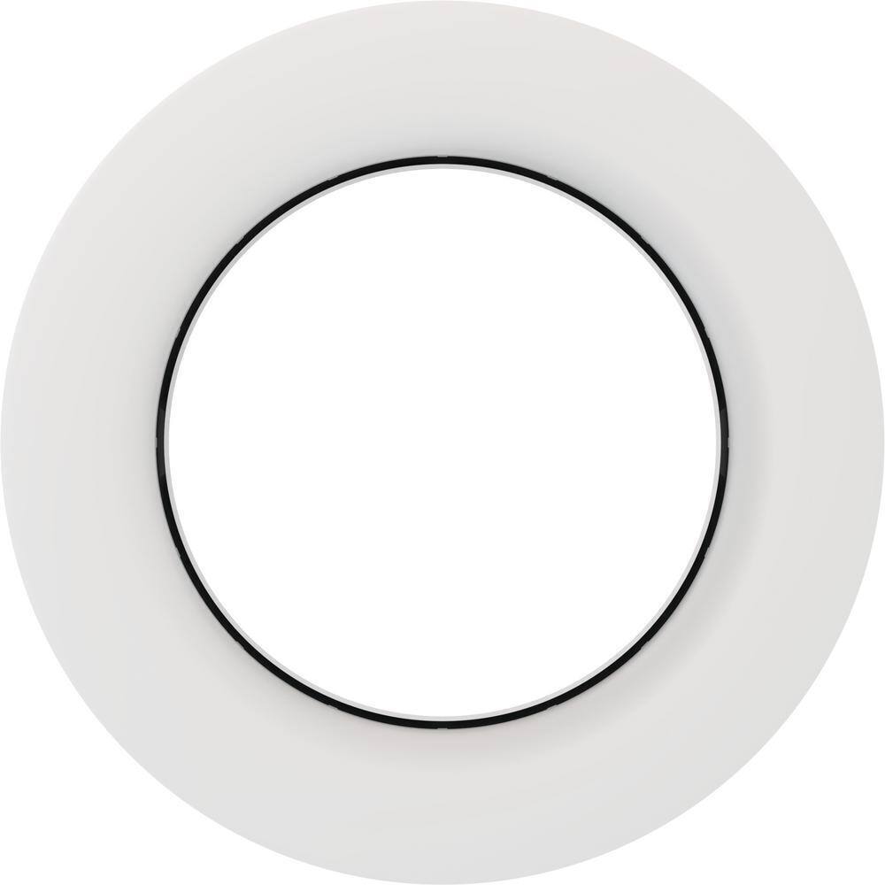 4 in. Smart Tunable Canless Adjustable LED Matte White Recessed Downlight Trim