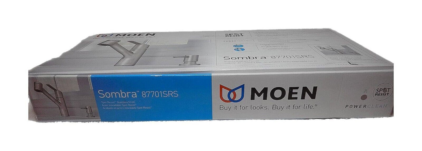 MOEN Sombra Single-Handle Pull-Out Sprayer Kitchen Faucet Stainless
