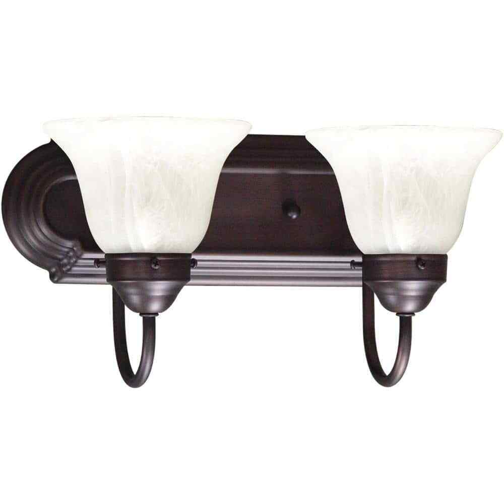 Volume Lighting 2-Light Antique Bronze Bath Light