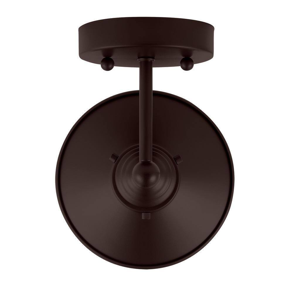 Hampton Bay Glenhurst Bronze Industrial Farmhouse Indoor Wall Sconce