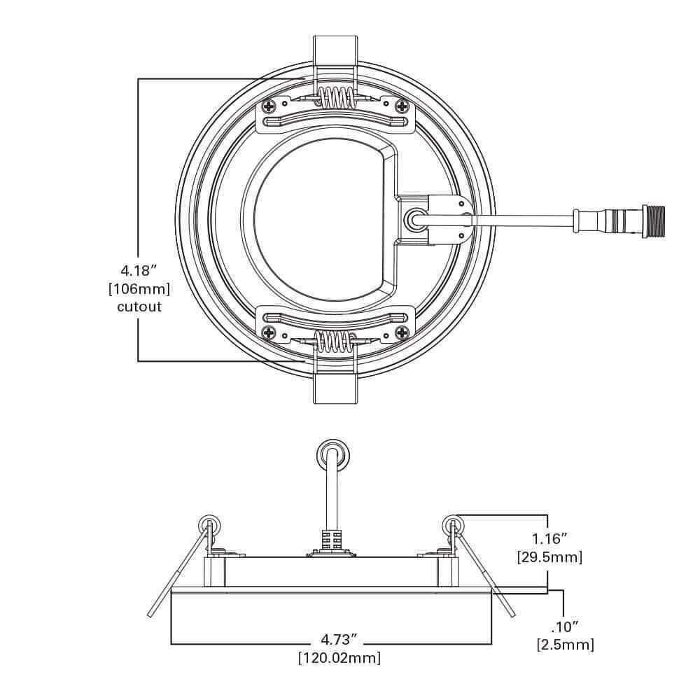 HALO HLBSL 4 in. Color Selectable New Construction or Remodel Canless LED Kit