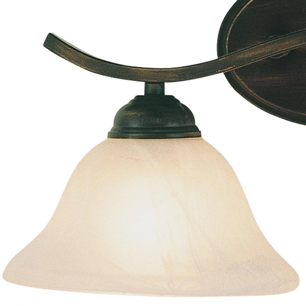 Bel Air Lighting Hollyslope 17 in. 2-Light Oil Rubbed Bronze Light Fixture