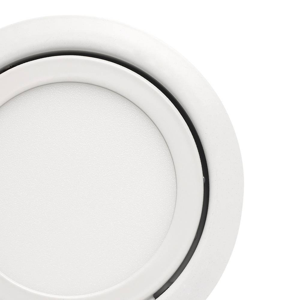 Globe Electric Slimline Swivel 4 in. White Finish Integrated LED Recessed Kit