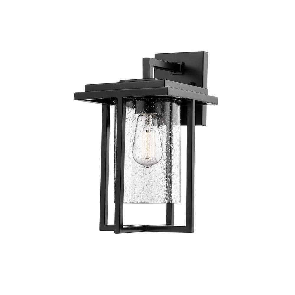 Millennium Lighting 1-Light 8 in. Powder Coat Black Outdoor Sconce