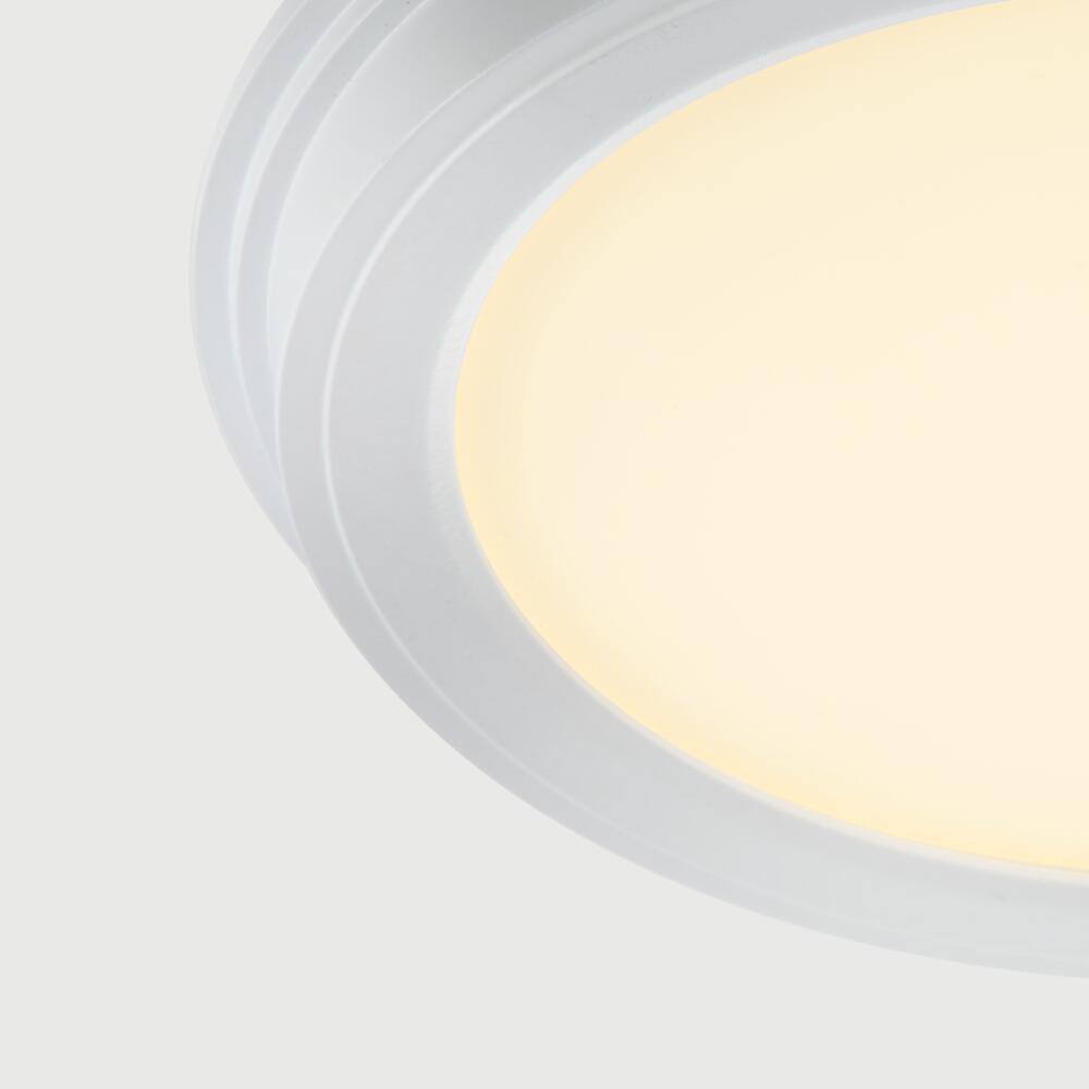 Commercial Electric 7 in. White Flush Mount Low Profile Ceiling Light 2-Pack