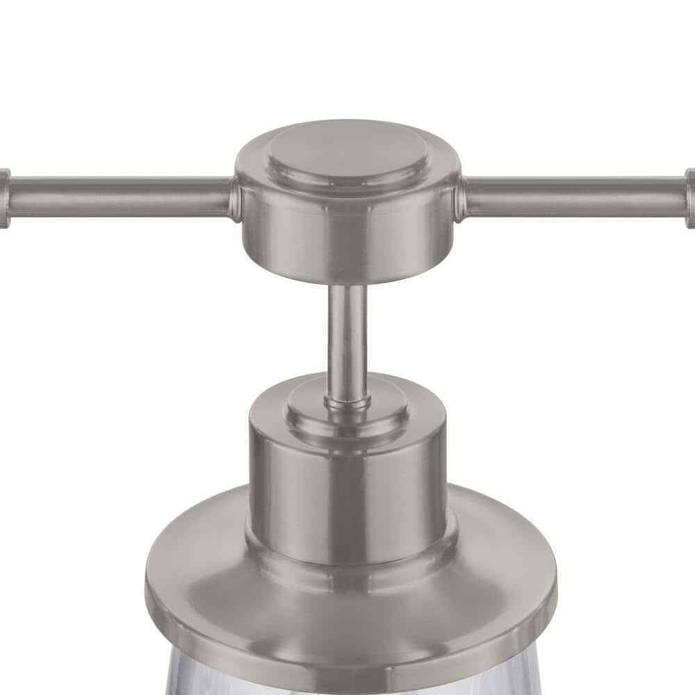 Hampton Bay Rigby 3-Light Brushed Nickel Linear Dining Room Chandelier