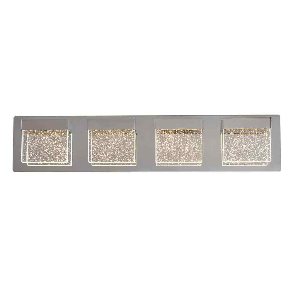 Artika Bubble Cube 24 in. Chrome LED Vanity Light Bar VAN4BC-ON