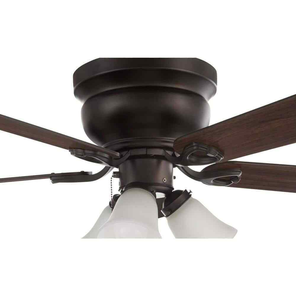 Clarkston II 44 in. LED Indoor Oil Rubbed Bronze Ceiling Fan w/ Light Kit