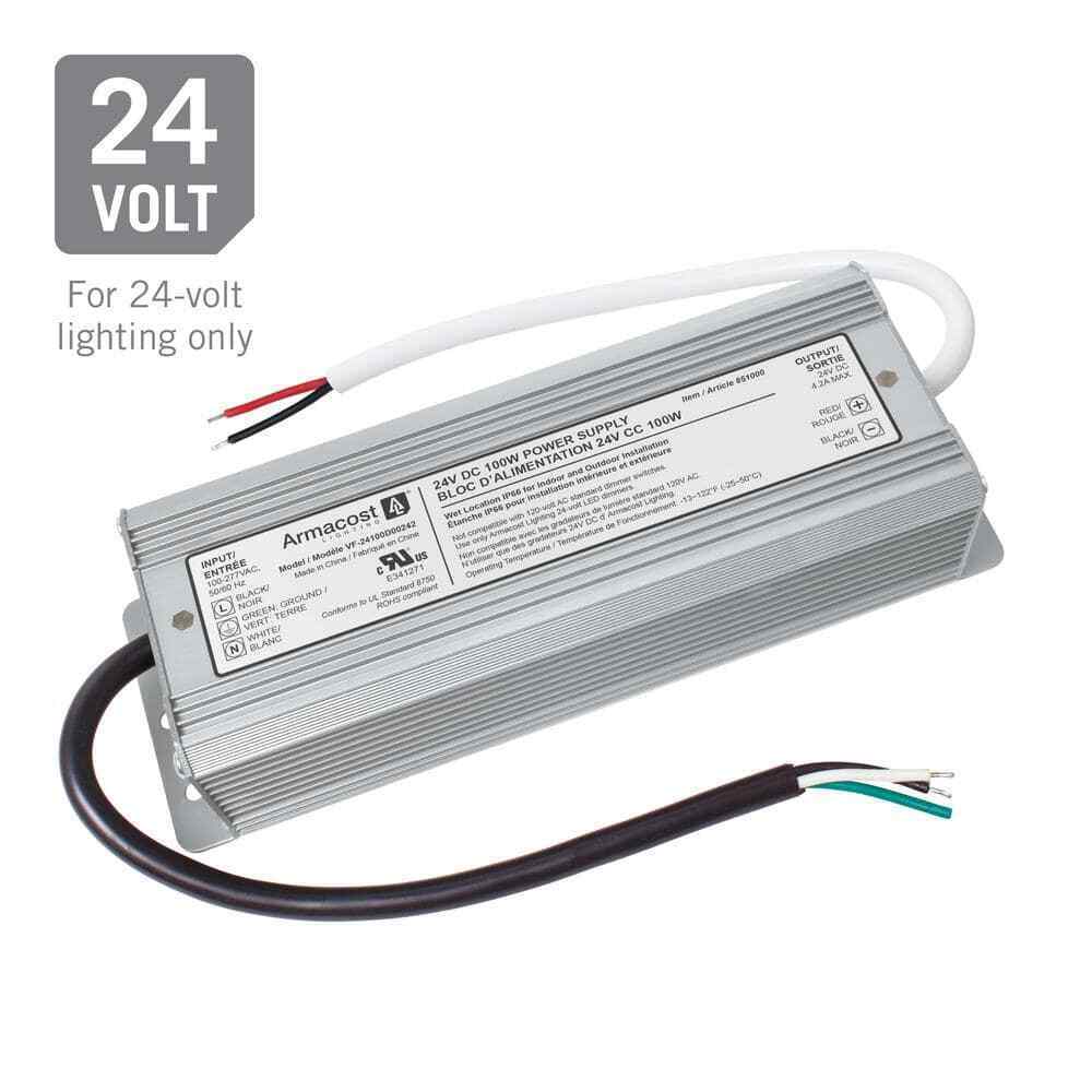 Armacost Lighting 100-Watt 24-Volt DC Transformer Standard Power Supply 851000
