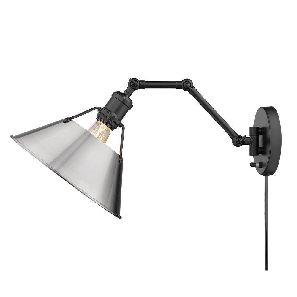 Golden Lighting Orwell 9 in. Matte Black Sconce