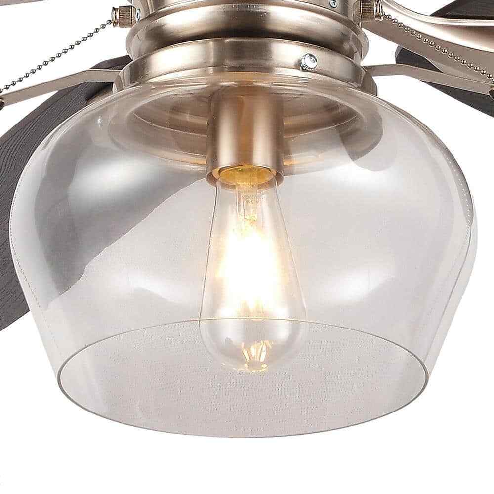 Hampton Bay Stoneridge 52 in. LED Brushed Nickel Hugger Ceiling Fan