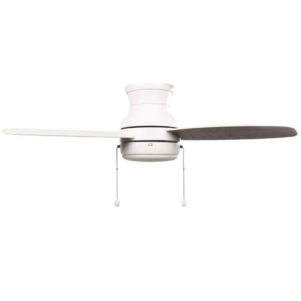 Hampton Bay Ashby Park 44 in. White Color Changing Integrated LED Ceiling Fan