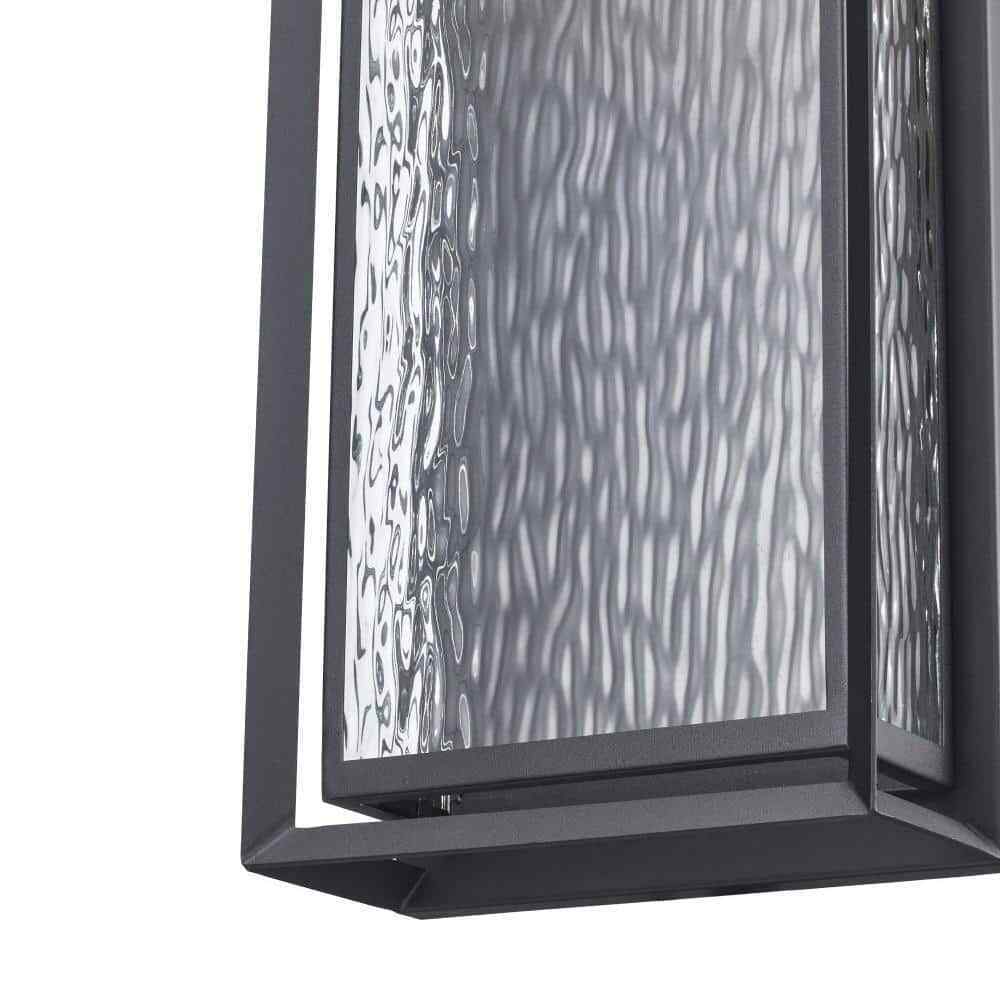 Bel Air Lighting Steelwater 23 in. Black LED Outdoor Wall Light Fixture