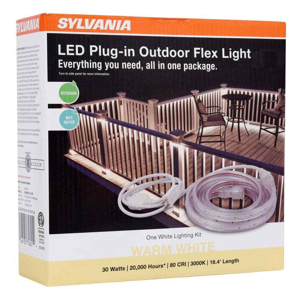 Sylvania 16.4 ft. 30-Watt Plug-In Outdoor Flex LED Landscape Lighting Strip