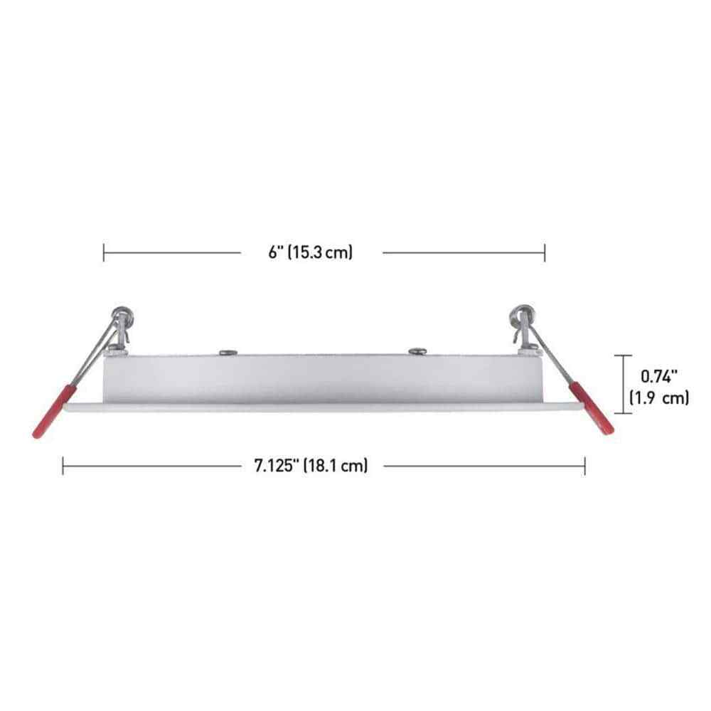 Commercial Electric Slim Baffle 6 in. Color Canless Recessed LED Kit 4-Pack
