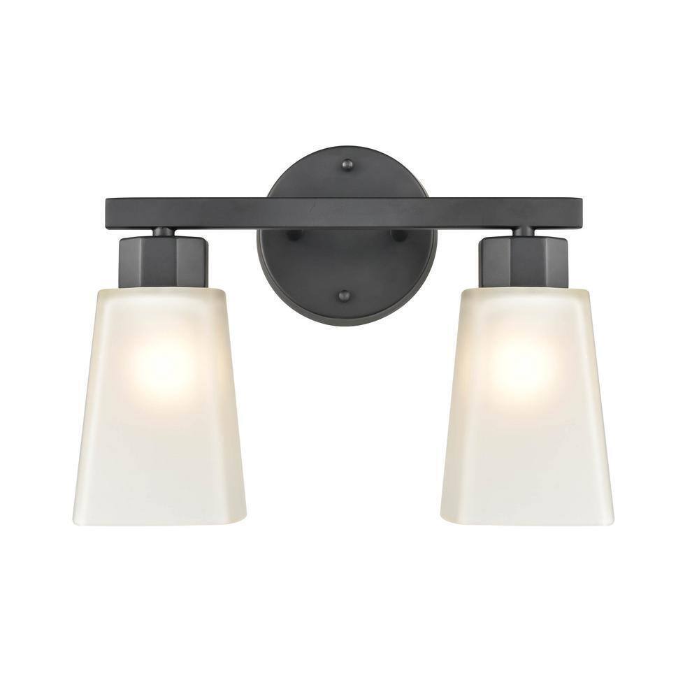 Millennium Lighting Coley 13.5 in. 2-Light Matte Black Vanity Light