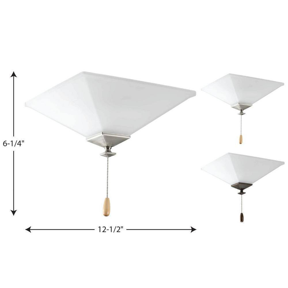 Progress Lighting North Park Collection 2-Light Unfinished Ceiling Fan Light Kit